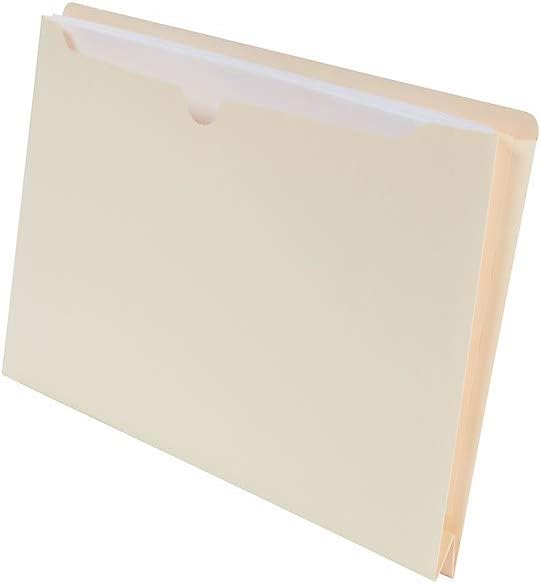 Staples Manila File Jackets with Reinforced Tab, Legal Size, 2‑Inch Expansion, Durable Construction for Secure Document Storage – 50/Box