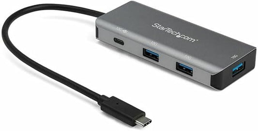 StarTech.com 4 Port USB C Hub (10Gbps) to 3X USB-A & 1x USB-C - 100W Power Delivery Passthrough Charging - Portable USB 3.2 Gen 2 Type C Laptop Adapter - Works w/ TB3, TAA (HB31C3A1CPD3)