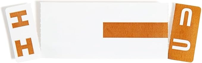 Smead AlphaZ NCC Color-Coded Label, H&U, Label Sheet, Dark Brown, 100 per Pack (67159)