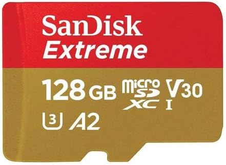 SanDisk Extreme 128GB Micro SDXC Card for DJI Mavic Mini 2, Mavic Mini, Mavic Air 2 Drone (2 Pack) C10 4K V30 A2 (SDSQXA1-128G-GN6MN) Bundle with 1 Everything But Stromboli MicroSD Memory Card Reader