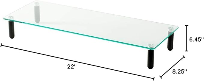 Monoprice Universal Monitor Riser Shelf 2234; x 8.2534;, Black