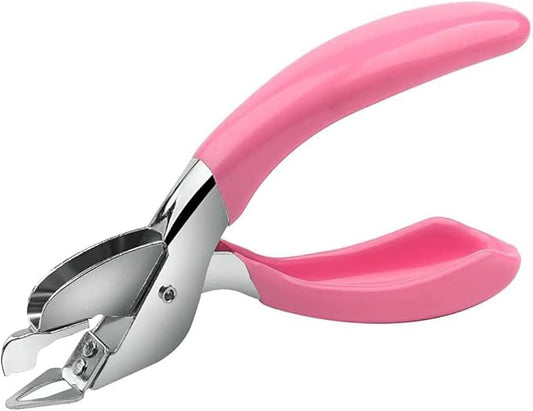 Staple Removers,Dedicated Staple Remover, Stapler Remover Tool Comfort and Energy Saving, Heavy Duty Remove Staple Tool with Non-Slip Rubber Handle for Office School Home (Pink)
