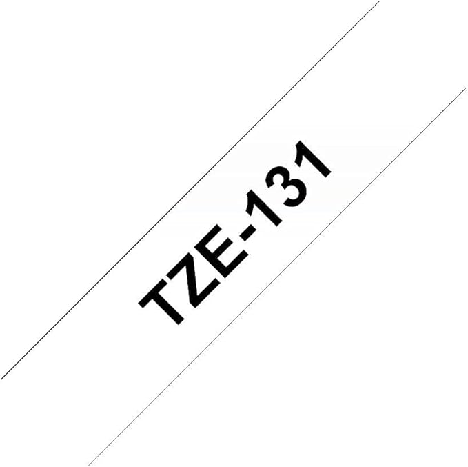 Brother Genuine P-touch TZE-131 Tape, 1/2" (0.47") Standard Laminated P-touch Tape, Black on Clear, Perfect for Indoor or Outdoor Use, Water Resistant, 26.2 Feet (8M), Single-Pack