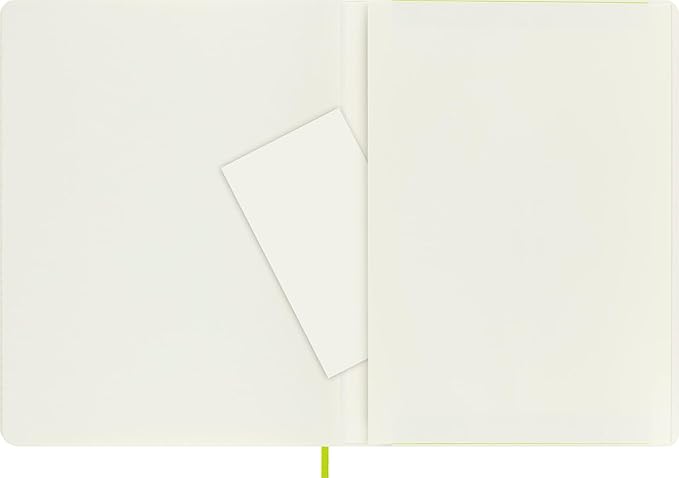 Moleskine Classic Notebook, Soft Cover, XL (7.5" x 9.5") Ruled/Lined, Lemon Green, 192 Pages