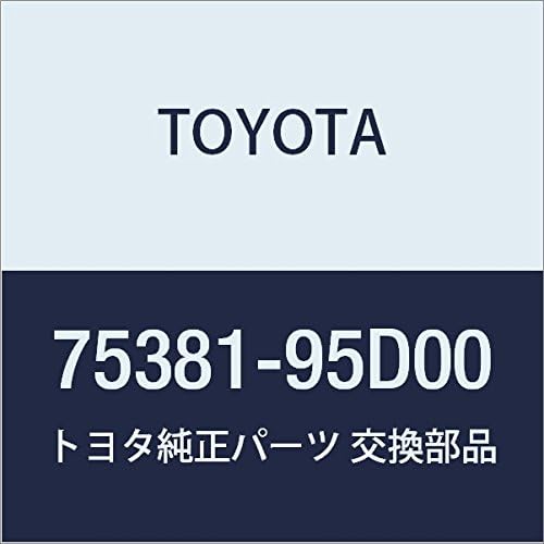 TOYOTA Genuine Parts Quota Panel (Side Panel) Name Plate NO.3 (Mechanism)