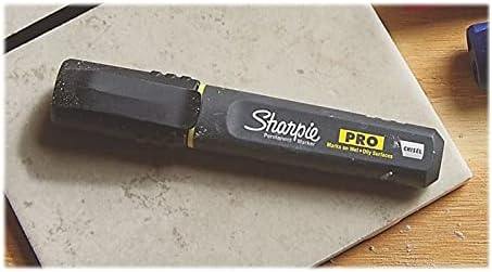 Sharpie Pro Permanent Marker, Medium, Chisel Tip, Black, 12 Count (2018326)