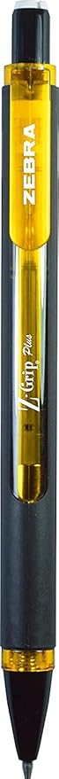 Zebra Pen Z-Grip Plus Mechanical Pencil, 0.7mm, with Lead and Erasers, Assorted Barrel Colors, Green, Yellow, Blue, 3-Pack (55403)