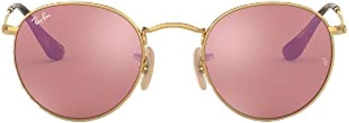 Ray-Ban Unisex Rb3447n Round Flat Lens Round Sunglasses