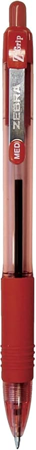 Zebra Pen Z-Grip Retractable Ballpoint Pen, Medium Point, 1.0 mm, 20 Black, 2 Blue, & 2 Red - Pack of 24