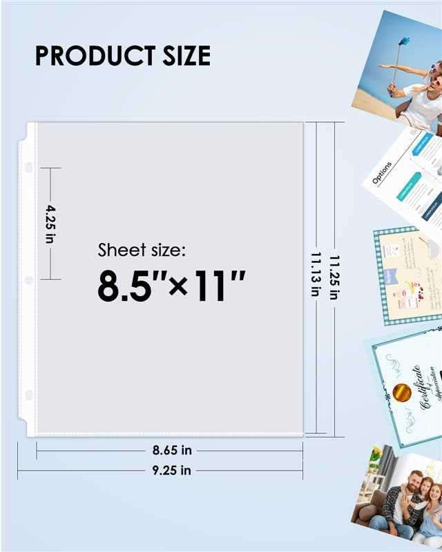 KTRIO 100 Pack Sheet Protectors for 3 Ring Binder, Non Glare Clear Page Protector, Plastic Document Sleeves Fits Standard 8.5 x 11 Paper, Top Loading, Acid Free