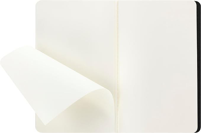 Moleskine Cahier Journal, Soft Cover, Large (5" x 8.25") Ruled/Lined, Black, 80 Pages (Set of 3)