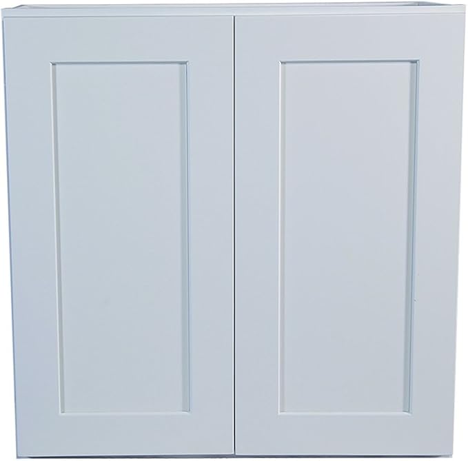 Design House Brookings Shaker Unassembled Wall Kitchen Cabinet W3336, 33 W x 12 D x 36 H, Painted White with Sherwin Williams®, Solid Wood – Design House, 543165
