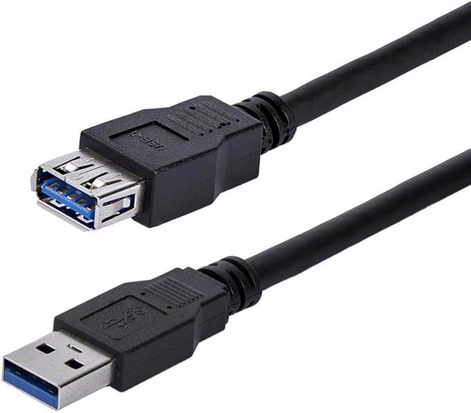 StarTech.com 1m Black SuperSpeed USB 3.0 Extension Cable A to A - Male to Female USB 3 Extension Cable Cord 1 m (USB3SEXT1MBK)