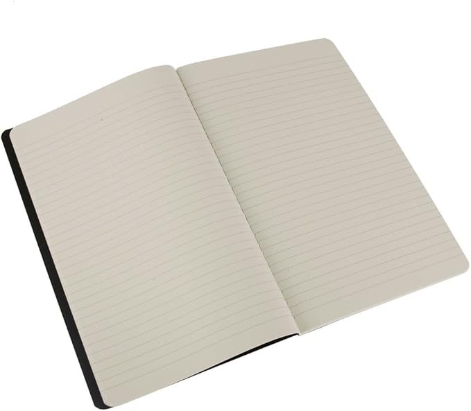 Moleskine Cahier Journal, Soft Cover, Large (5" x 8.25") Ruled/Lined, Black, 80 Pages (Set of 3)