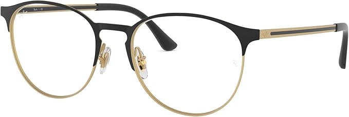 Ray-Ban Unisex Rx6375 Round Prescription Eyeglass Frames