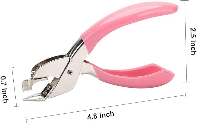 Staple Remover Tool for Office Heavy Hand Staple Pin Pull Easy to Remove(Pink)
