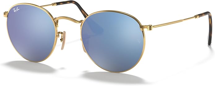 Ray-Ban Unisex Rb3447n Round Flat Lens Round Sunglasses