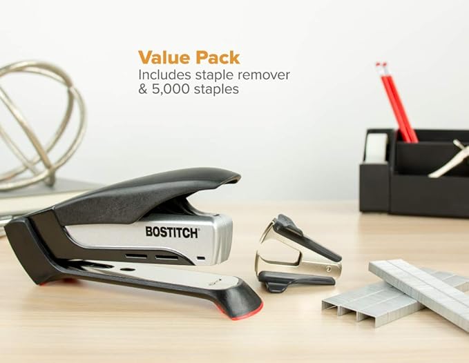 Bostitch Office Prodigy Reduced Effort Stapler Value Pack, One-finger*TM* Technology, 25 Sheet Capacity (1138)