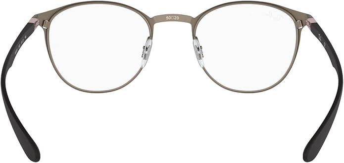Ray-Ban Unisex Rx6355 Round Prescription Eyeglass Frames