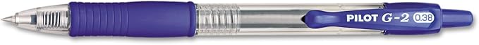 Pilot, G2 Premium Gel Roller Pens, Ultra Fine Point Gel Pens 0.38 mm, Pack of 12, Blue