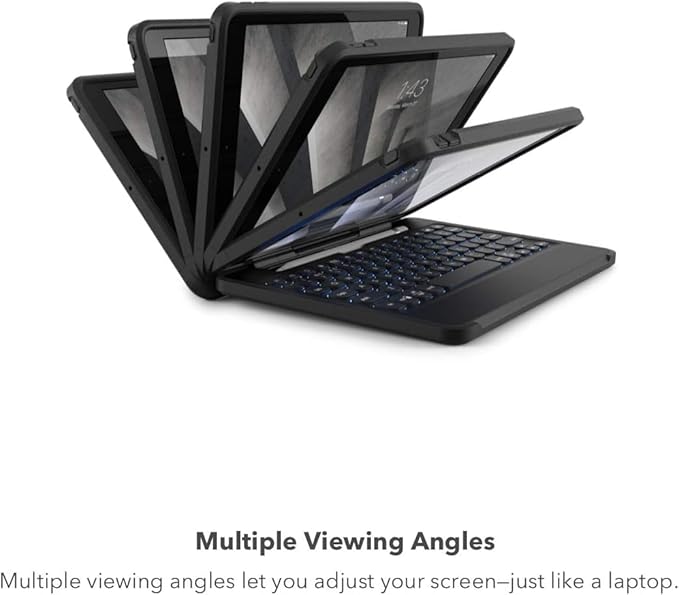 ZAGG Rugged Book iPad Pro 11-inch (M5)/ Pro 11-inch (M4) Keyboard Case - Durable Magnetic-Hinged, 6.6 Feet Drop Protection, Backlit Laptop-Style Keys, Multi-Device Pairing, Detachable Keyboard
