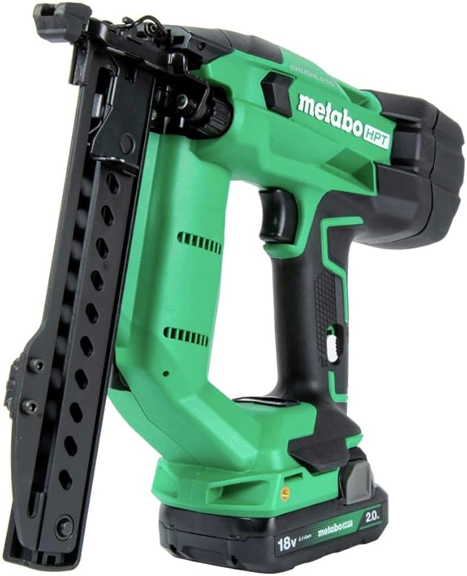Metabo HPT 18V MultiVolt™ Cordless Stapler Kit | 1/4-Inch 18-Ga Narrow Crown | Accepts 1/2-Inch up to 1-1/2-Inch 18-Ga 1/4-Inch Staples | Includes 18V 2.0Ah Battery | Lifetime Tool Warranty | N1804DA