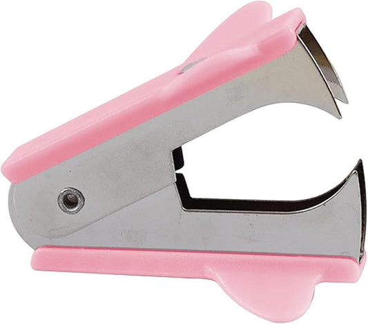 Pink Stapler Removal Tool, Staple Puller, Modern Plastic Stapler Remover with Non-Slip Handle, Ideal for Students, Teachers, Home and School