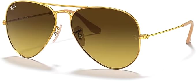 Ray-Ban RB3025 Metal Aviator Sunglasses For Men For Women +BUNDLE with ACCESSORY EYEWEAR KIT