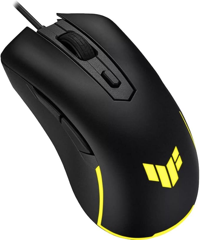 ASUS TUF Gaming M3 Gen II Wired USB Gaming Mouse – Right-Handed Ergonomic, 59g Lightweight, 8K DPI, IP56 dust & Water Resistance, Antibacterial Guard, 6 Programmable Buttons, PC/Mac Support - Black