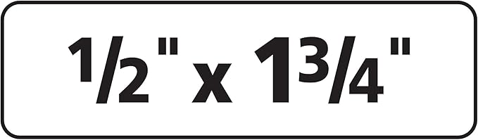 Avery Removable ID Labels, Sure Feed Technology, 0.5" x 1.75", 5 Packs (6467)