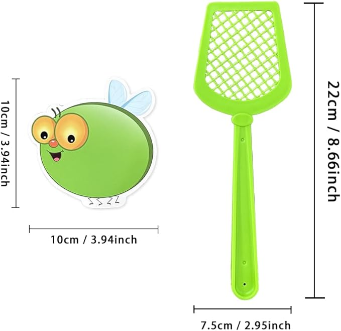 Lachilly Dry Erasable Fly Cards Set, Montessori Teaching Aids, DIY Educational Learning Game for Kindergarten Classroom, Math Game, Sight Words Game, Quick Response Funny Learning
