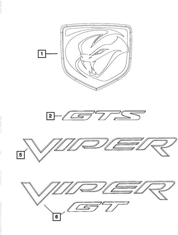 Mopar 5ZB98RXFAA NAME PLATE
