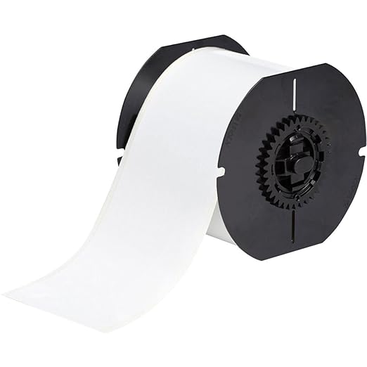 Brady B30C-3000-595-WT 100' Length x 3" Width, B-595 Vinyl, White BBP31 Indoor/Outdoor Tape