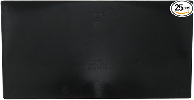 Akro-Mils 40715 Replacement Dividers for 19715 Steel Storage Cabinet, Pack of 25, Black