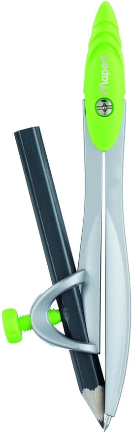 Maped Study Metal Compass with Universal Holder in Reusable Storage Case (119410TA)