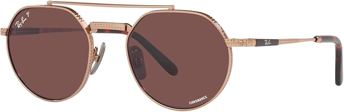 Ray-Ban Unisex Rb8265 Jack II Titanium Round Sunglasses