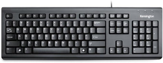 Kensington Wired Valu Keyboard, QWERTY Keyboard,104-Key, Black (K72391WW)