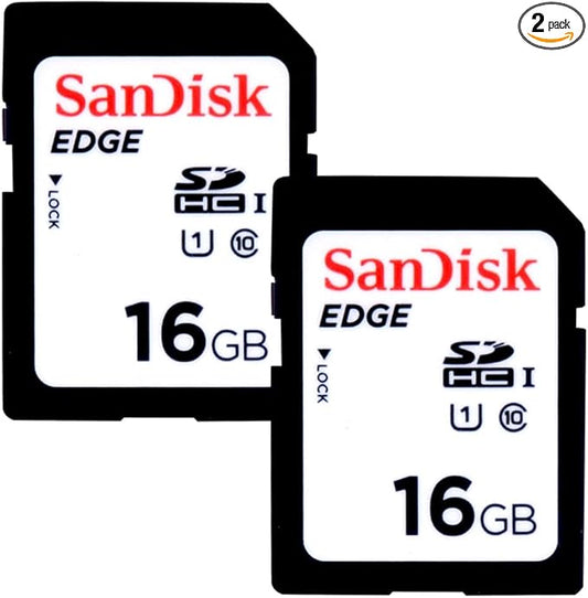 Wildgame Innovations 16GB 2-Pack SD Memory Card 10MB/Sec Class 10 SD Card Compatible with Most SD-Compliant Trail Cameras & Devices