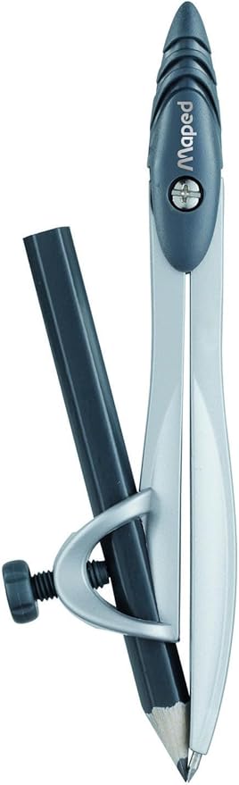 Maped Study Metal Compass with Universal Holder in Reusable Storage Case (119410TA)