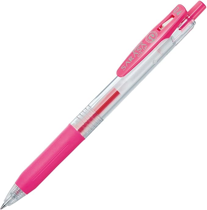 Zebra Sarasa Clip Gel Ink Ballpoint Pen, 0.4mm, 10 Color Set (JJS15-10CA)