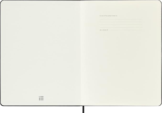 Moleskine 2023-2024 Weekly Planner, 18M, Extra Large, Black, Hard Cover (7.5 x 10)