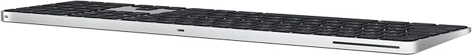 Apple Magic Keyboard with Touch ID and Numeric Keypad: Wireless, Bluetooth, Rechargeable. Works with Mac Computers with Apple Silicon; US English - Black Keys