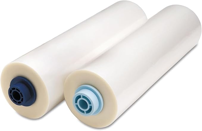 GBC EZ Load Blue End Cap Laminating Roll Film, Low Temp, Gloss, 11.5" x 200', 3 mil, 2 Rolls (3125362EZ)