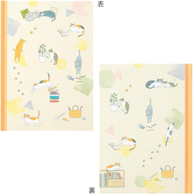 DESIGNPHIL Midori 12878006 Cat-Pattern Diary