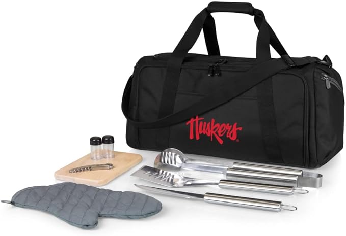 PICNIC TIME NCAA BBQ Kit Cooler Tote with Barbecue & Accessories