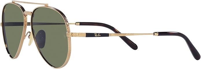 Ray-Ban Unisex Rb8225 Aviator Titanium Aviator Sunglasses