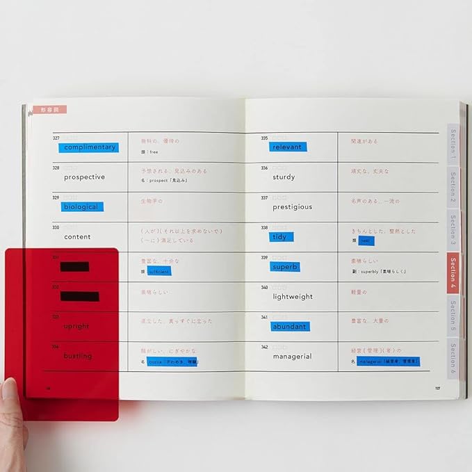 Kanmido HM-4001 Removable Marker, Study Blue, Red Sheet Included