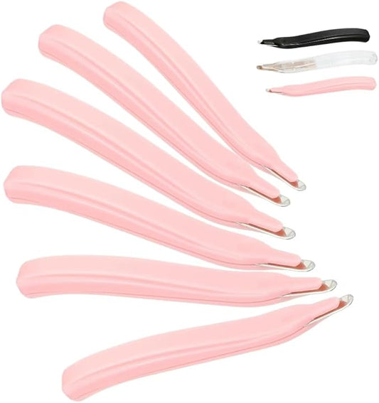 Magnetic Staple Remover Puller Tool, 6 Pieces, Rubberized, for School/Office/Home (Pink)