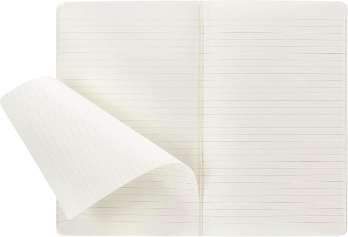 Moleskine Cahier Journal, Soft Cover, Large (5" x 8.25") Ruled/Lined, Black, 80 Pages (Set of 3)