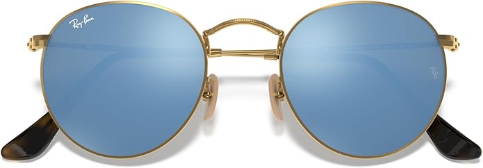 Ray-Ban Unisex Rb3447n Round Flat Lens Round Sunglasses